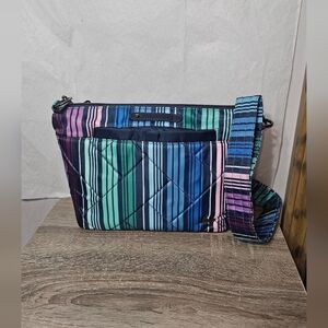 Lug Flare 2 Crossbody Bag Love Stripe Multi- EUC!